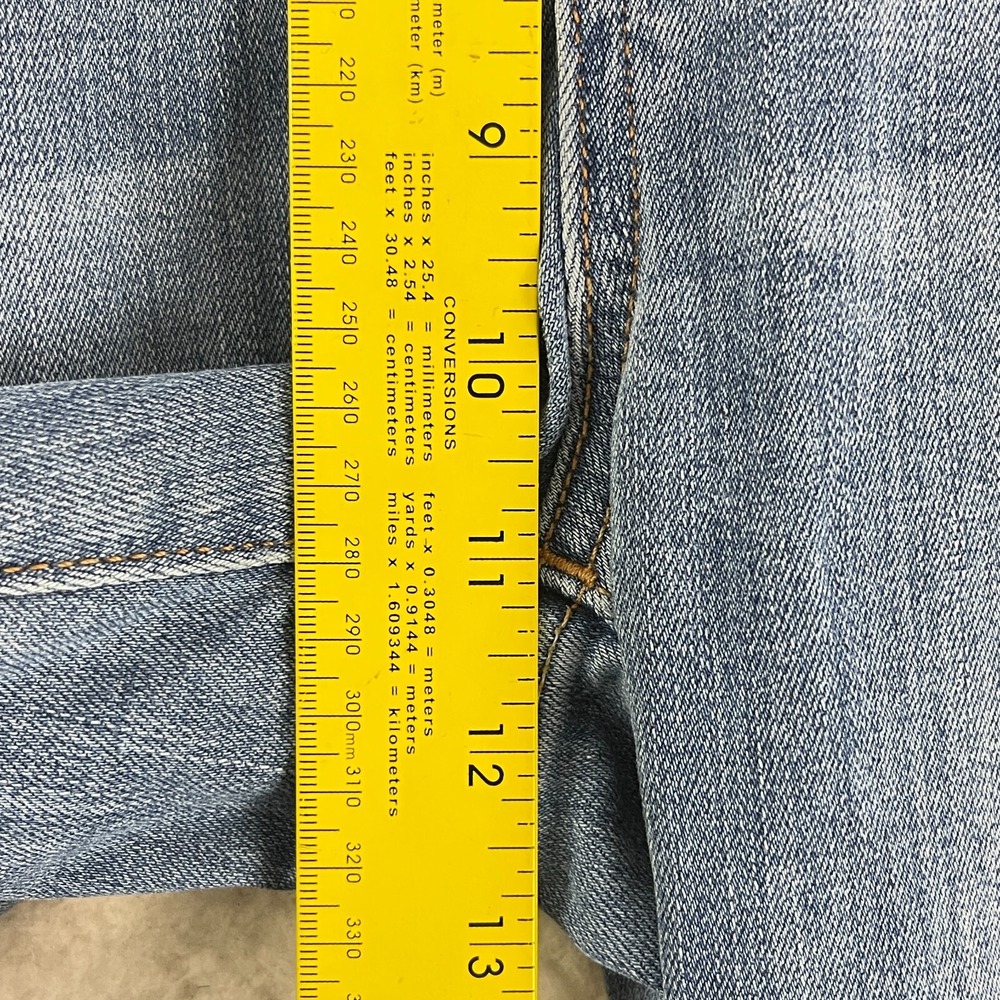 Madewell Blue Denim Pull On Straight Leg Jeans Womens High-Rise Casual Size 26‎ - Picture 9 of 16